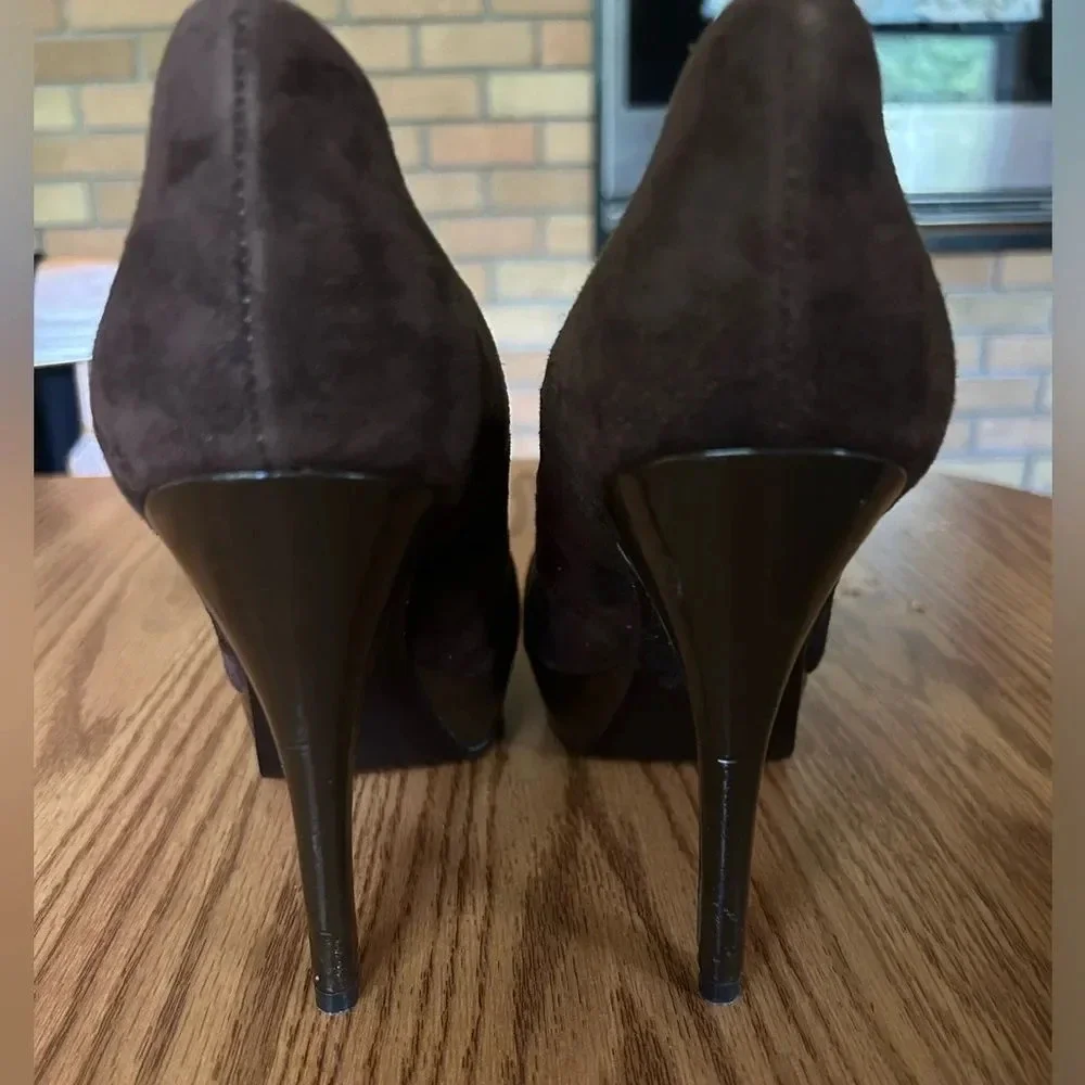 Guess Brown Suede Heels